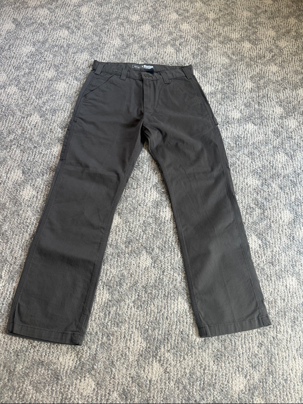 Carhartt Olive Green Relaxed fit Twill Utility Work Pants